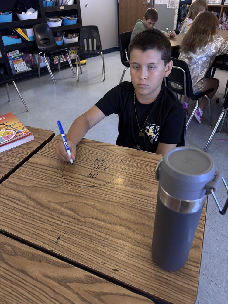 writing on the desks 