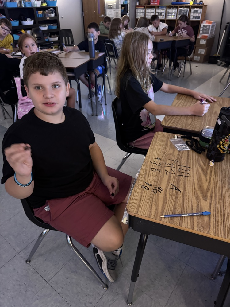writing on the desks 