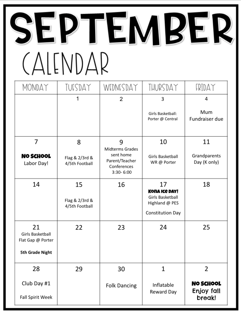Sept. Newsletter