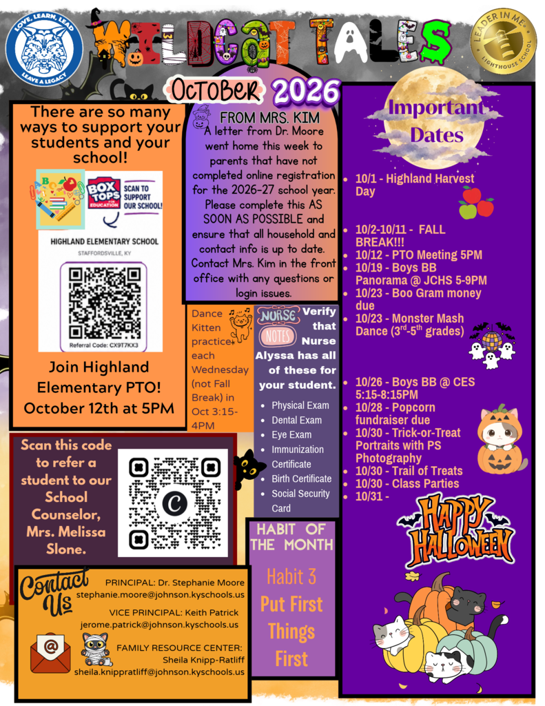 October 2026 Newsletter