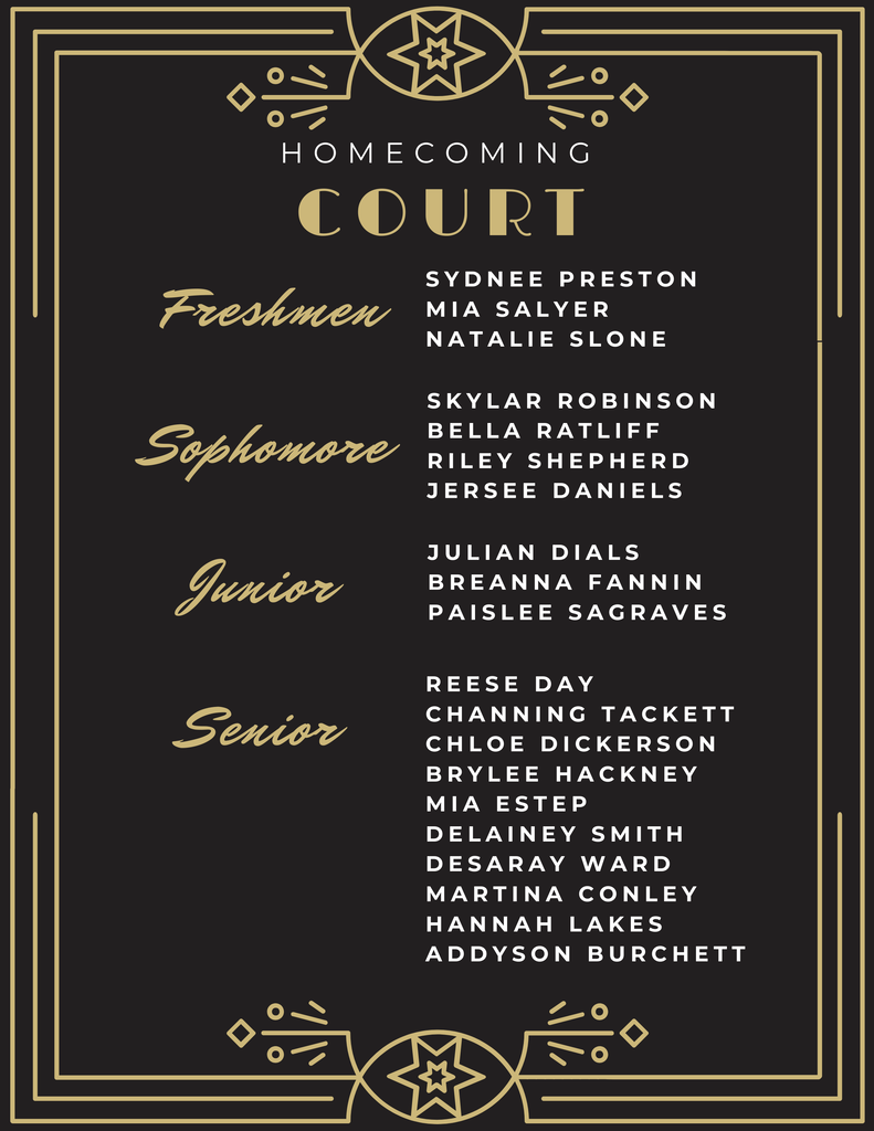 2026 Homecoming Court