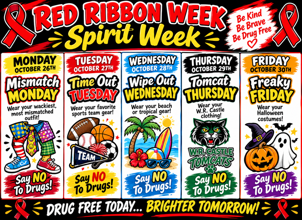 Red Ribbon Week Spirit Week: Say No to Drugs and Make Healthy Choices