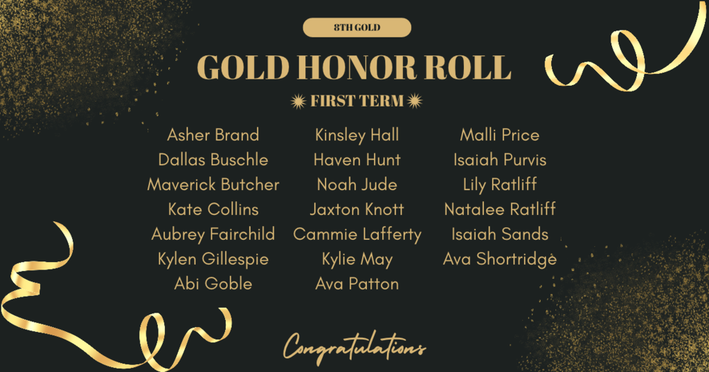 Gold Honor Roll