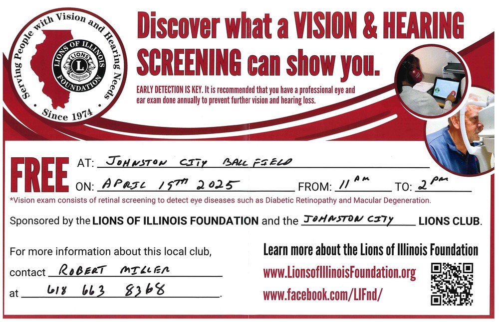 Lions club vision and hearing