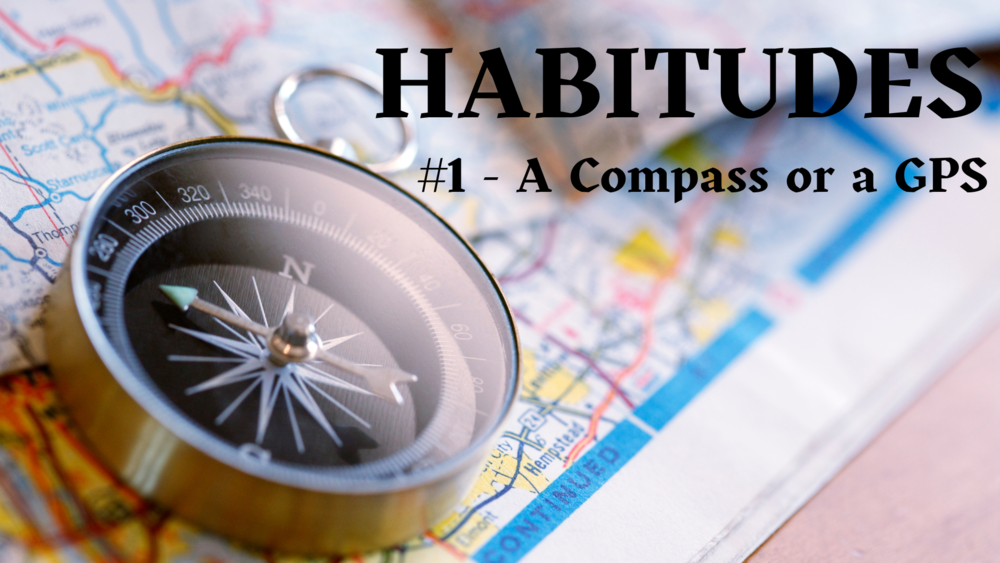 Map with compass