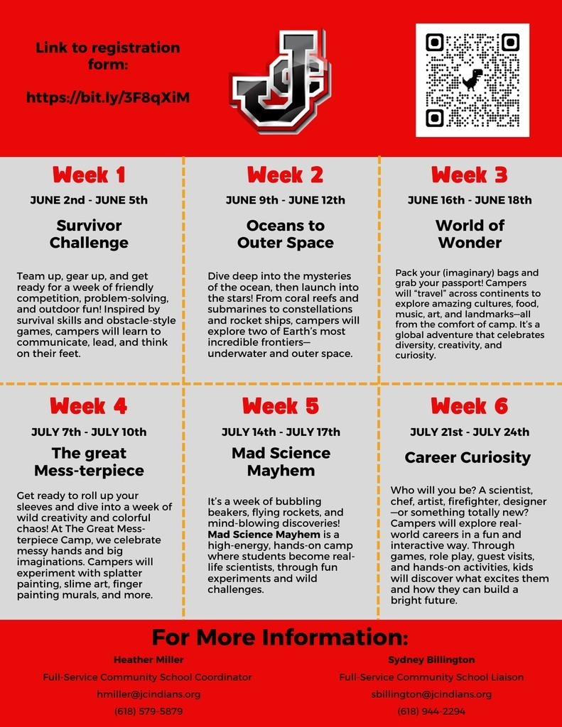 FREE Summer Enrichment Camps Sign-up Form