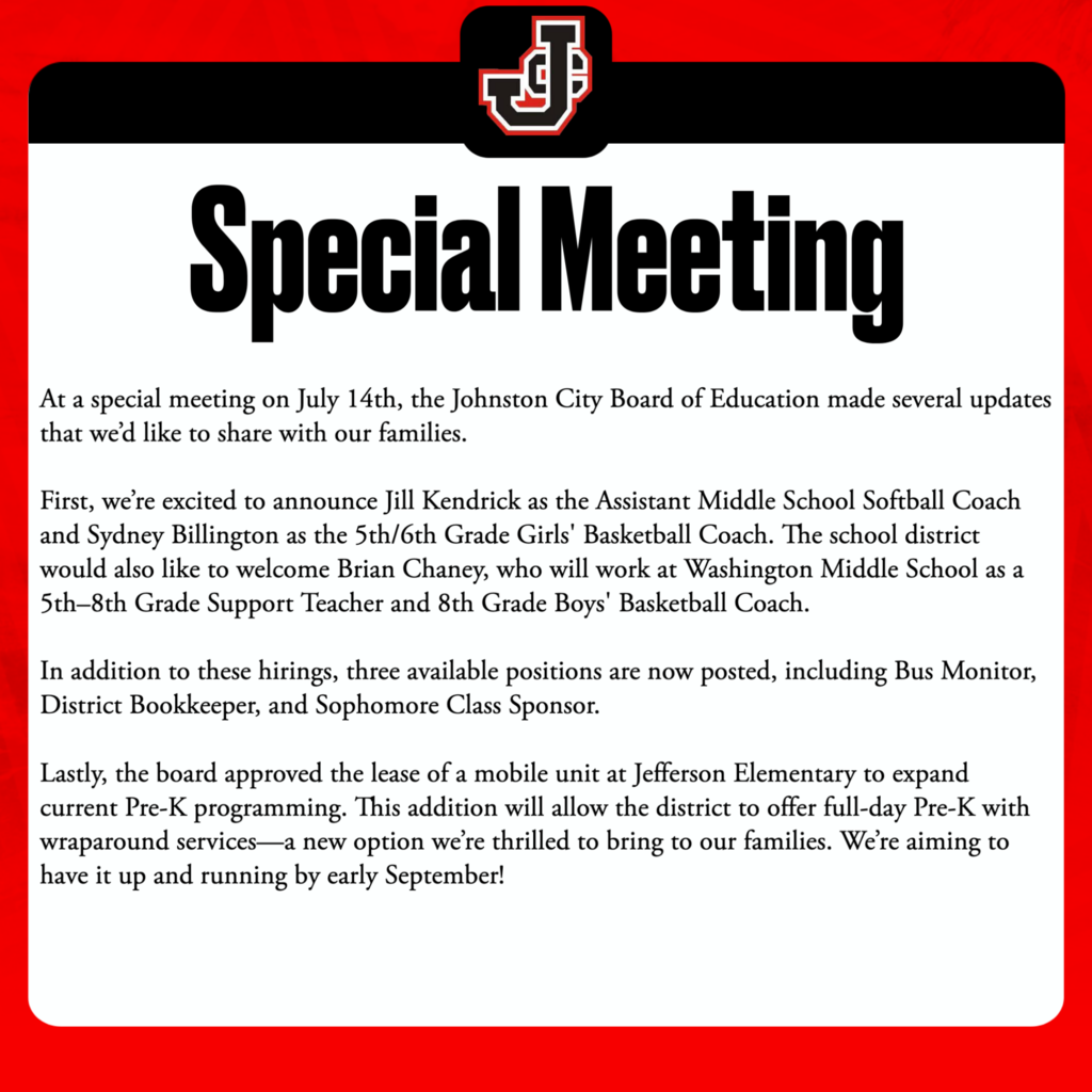 July 2025 Special Meeting