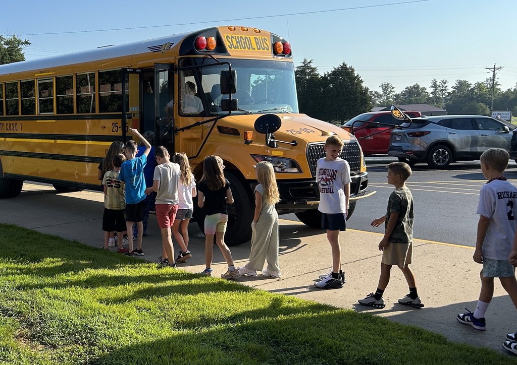 Lincoln Elementary Bus Safety drills 2025