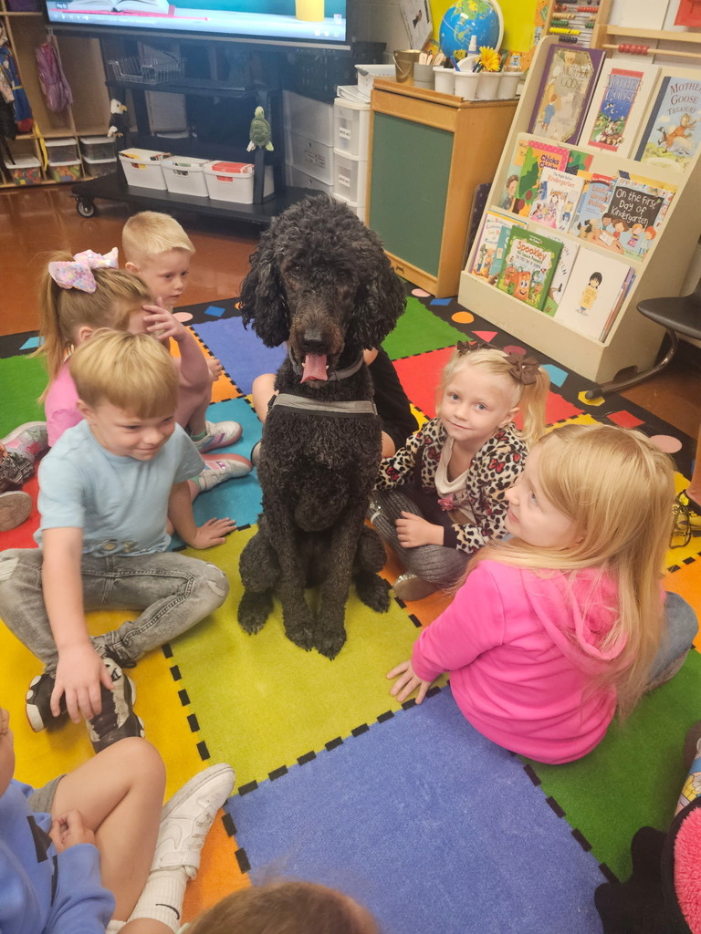 Mr. Kee and River visit kindergarten