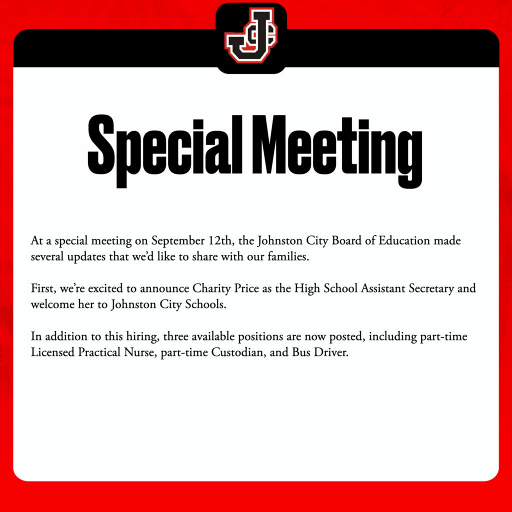 Special meeting sept 2025