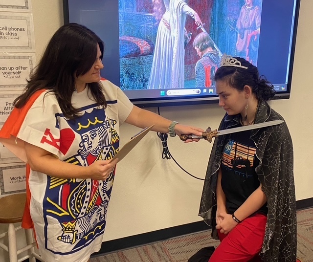 Mrs. Patrick knights students 