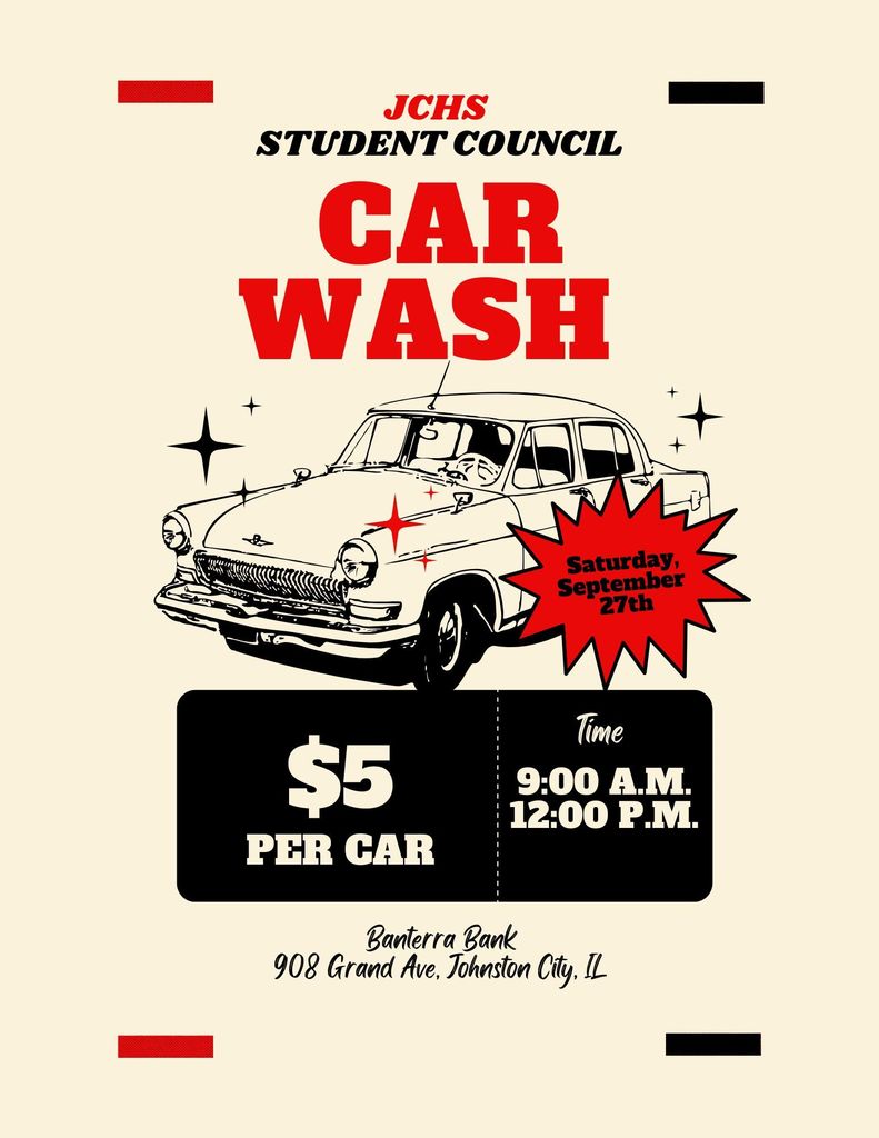 JCHS Student Council Car Wash 2025
