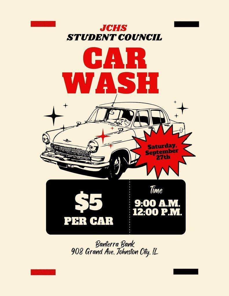 JCHS Student Council Car Wash 2025