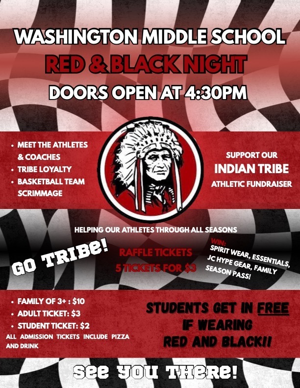 red and black night 2025 flyer