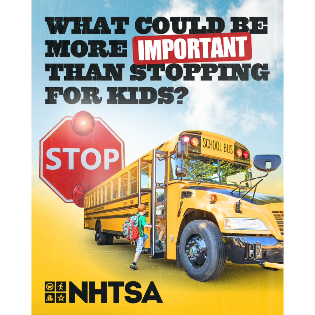school bus safety flyer NHTSA