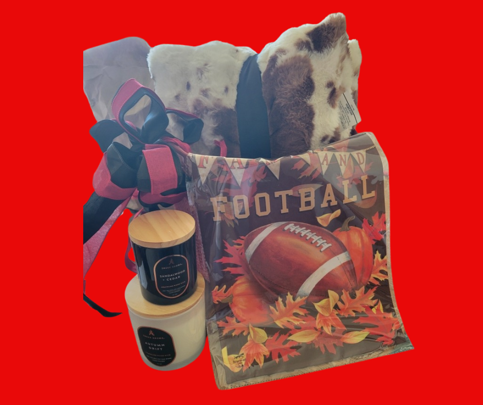 Red and Black Night raffle basket