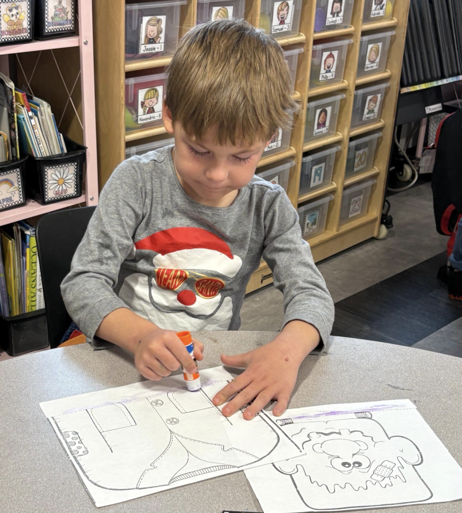 Boyd's classroom uses watercolors 