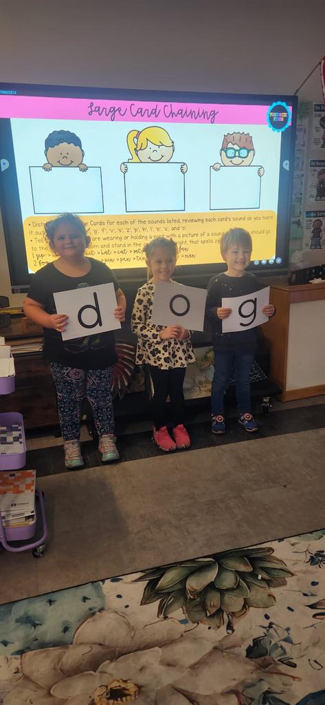 Cheers students practice c-v-c words