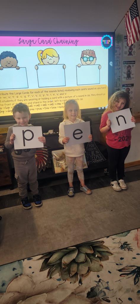 Cheers students practice c-v-c words