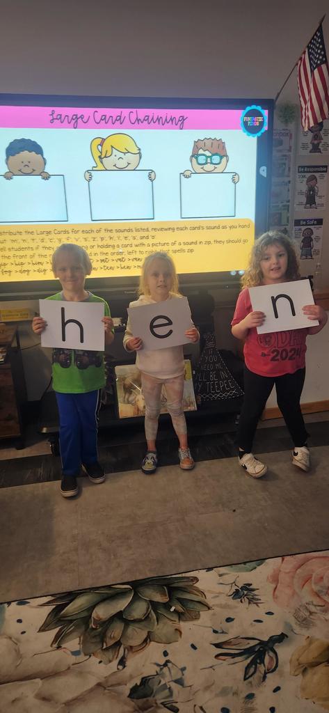 Cheers students practice c-v-c words