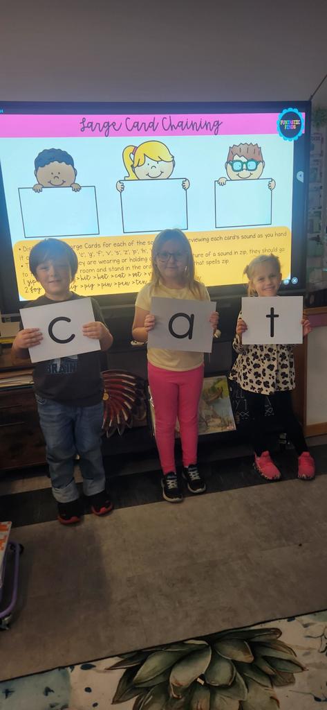 Cheers students practice c-v-c words