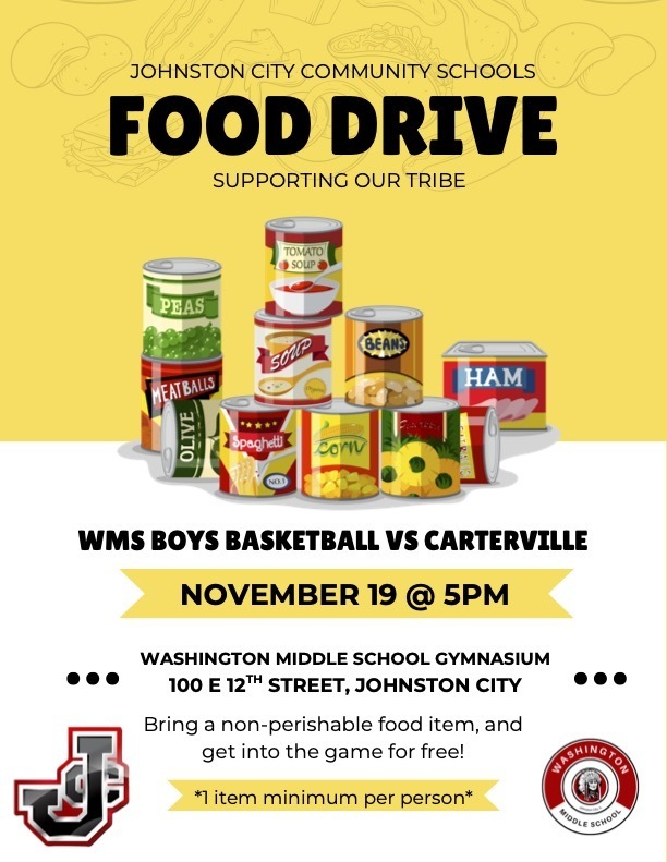 wms basketball food drive November 19th 2025