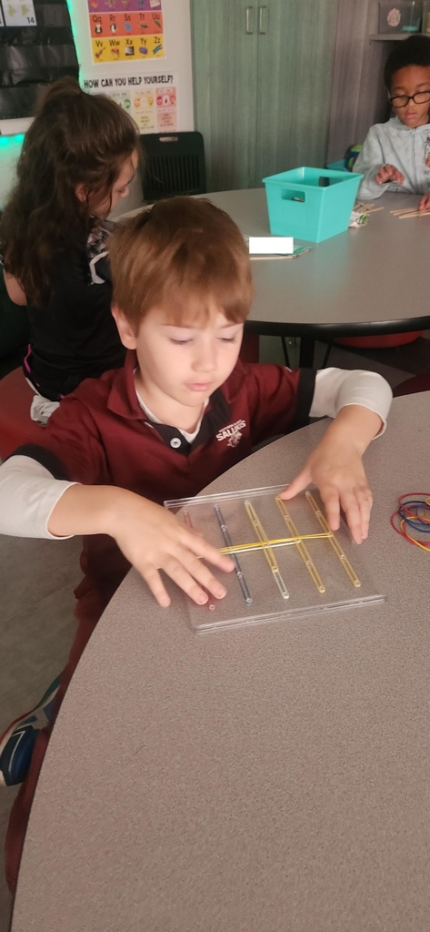 Mrs. Cheers' class uses geo boards