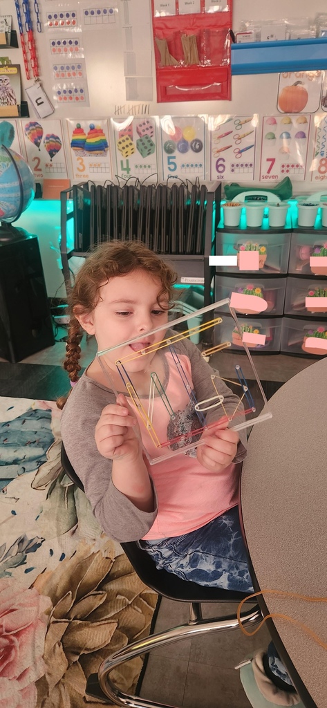 Mrs. Cheers' class uses geo boards