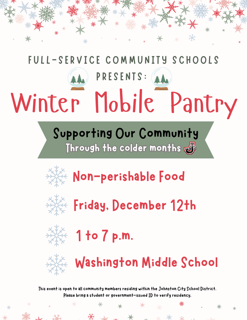 FSCS winter mobile pantry December 12th 2025 from 1 to 7 p.m. at WMS