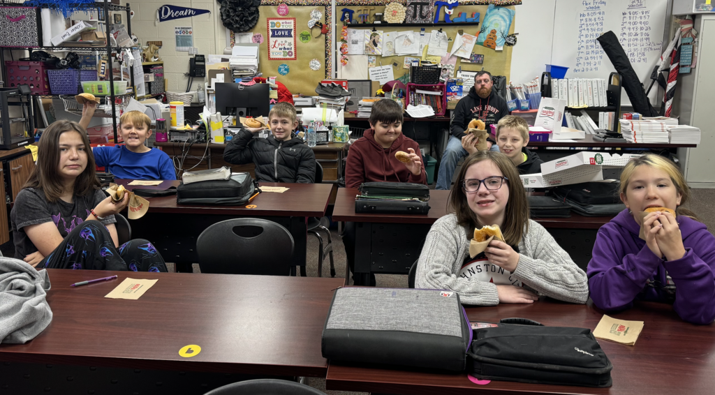 wms advanced math earns donuts