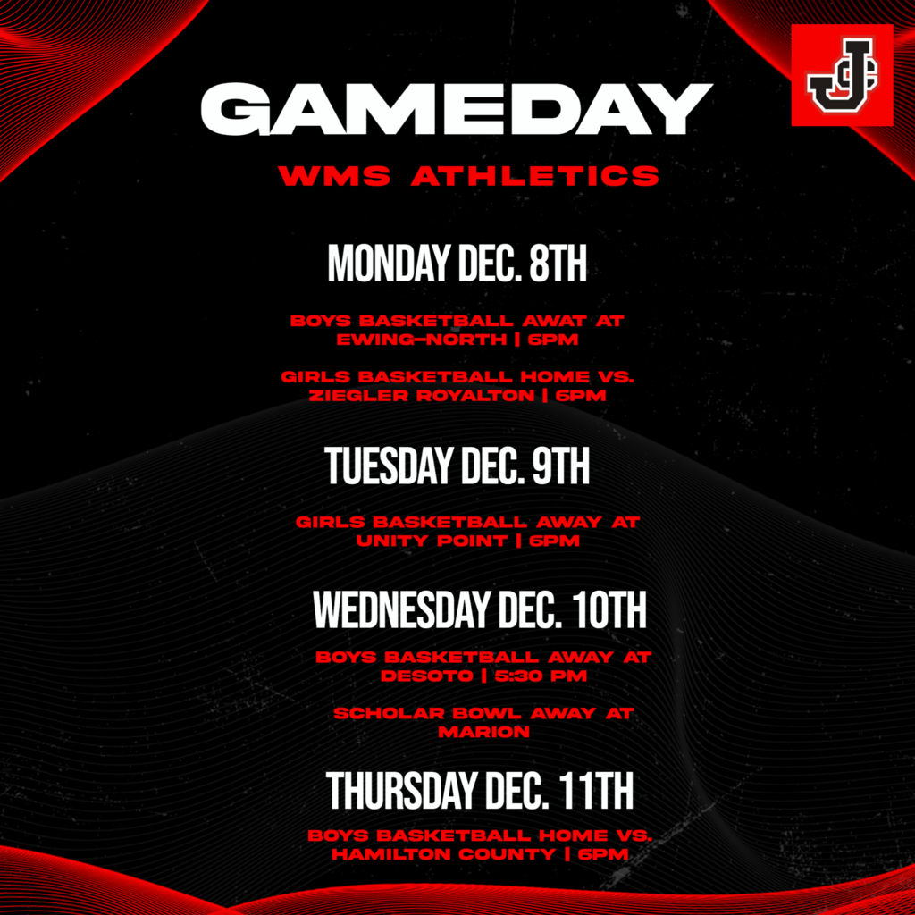 wms athletics dec 8th - dec 11th 2025