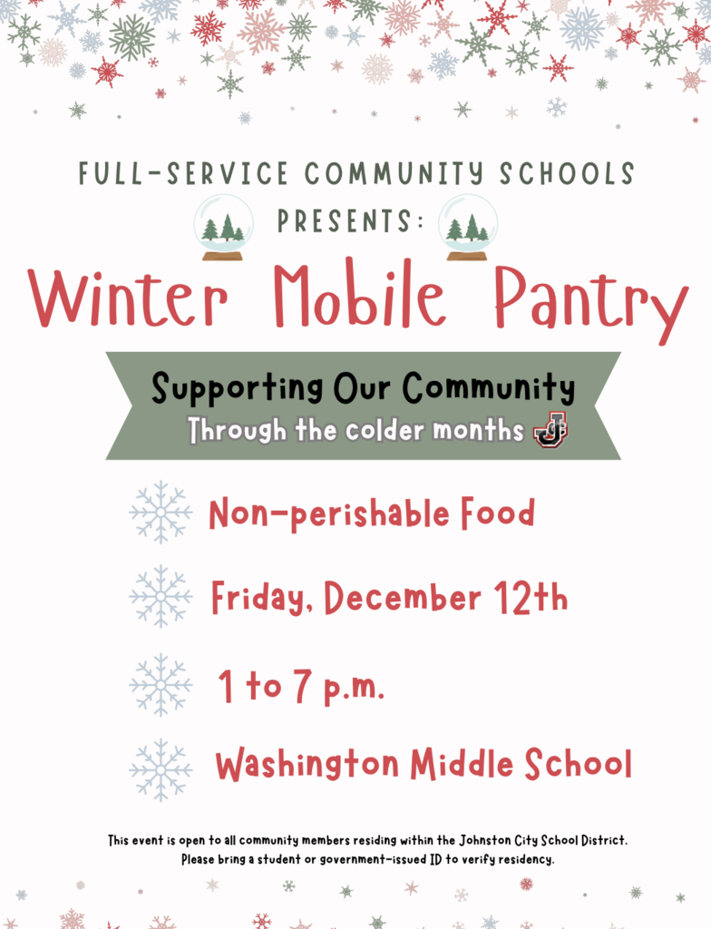 full-service community schools winter mobile pantry 2025