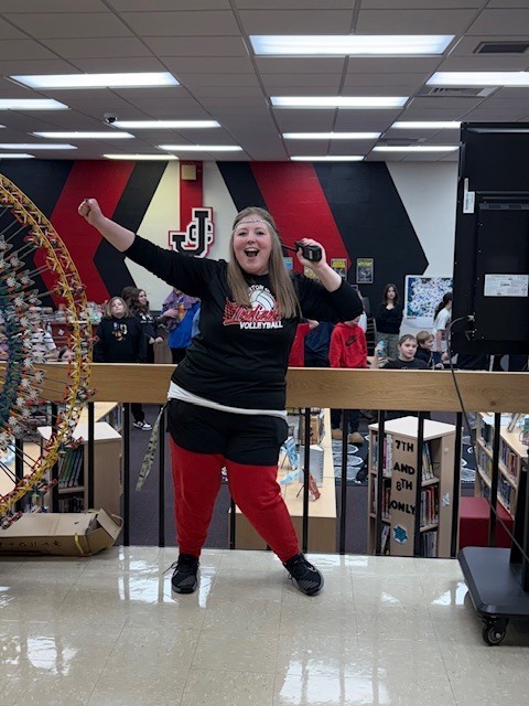 Ms. Stark shows off her dance moves