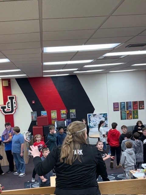 Ms. Stark helps lead the dance