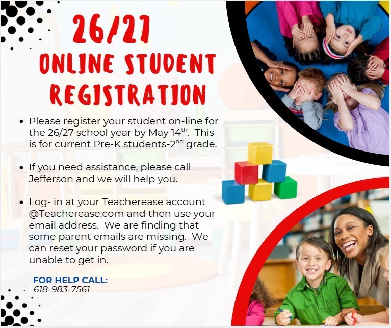 Online Student Registration for 26/27