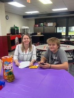 staff and families celebrate alop family night