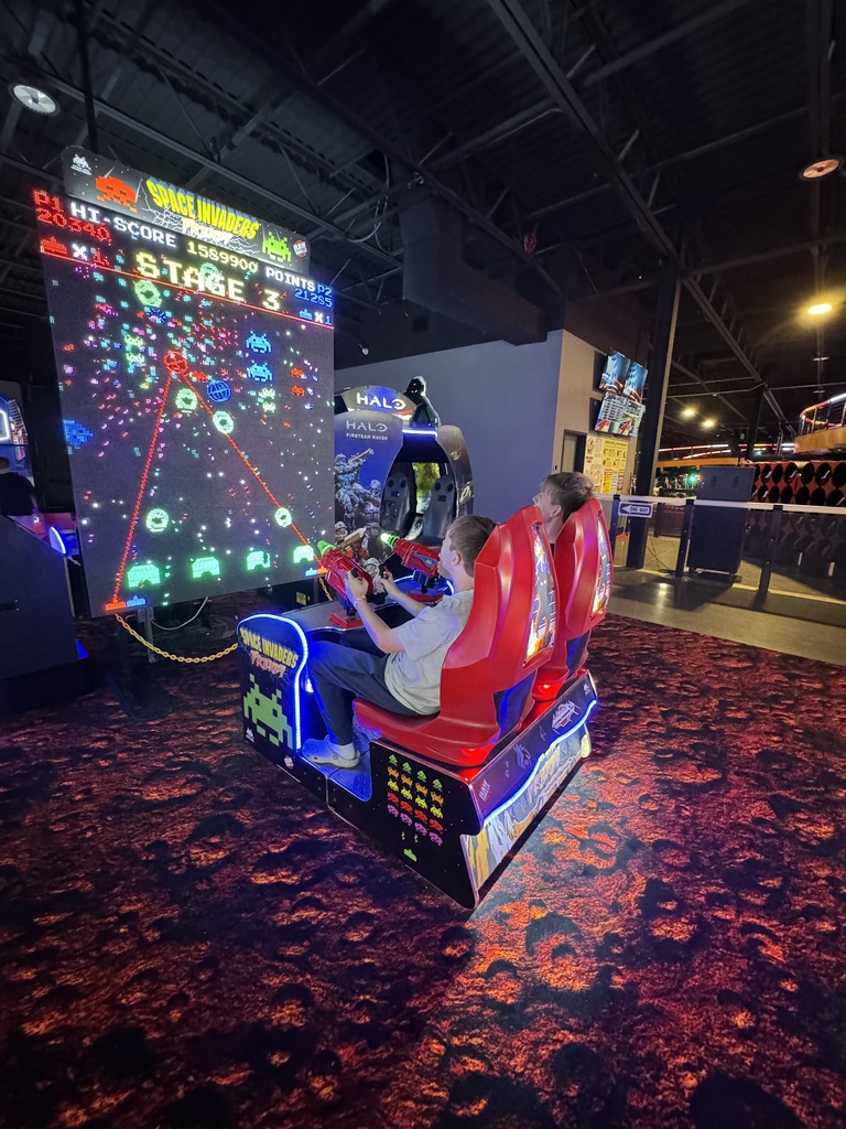 8th grade students participate in activities at Thrillhouse