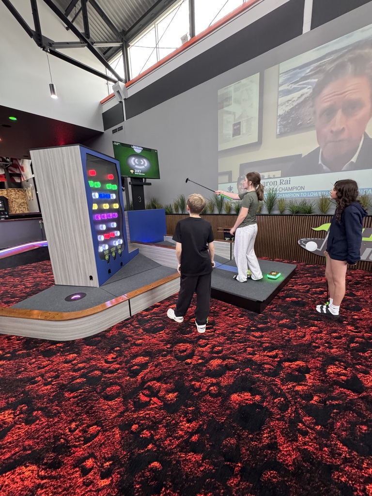 8th grade students participate in activities at Thrillhouse