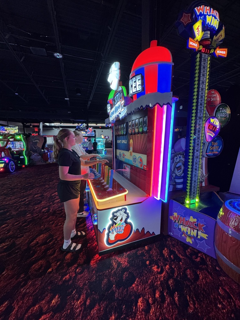 8th grade students participate in activities at Thrillhouse