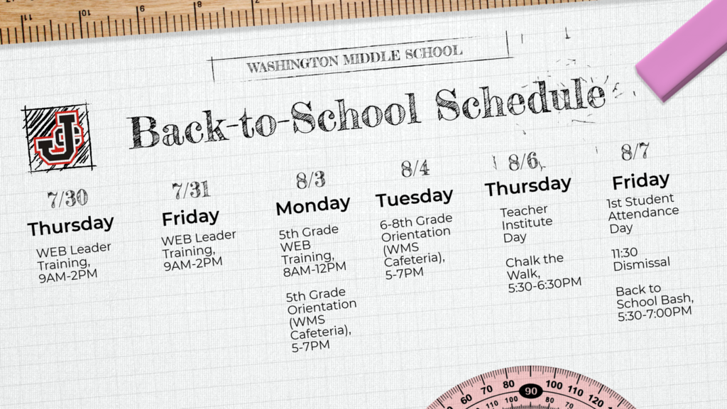 back to school schedule