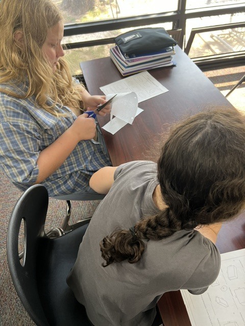 math students learning about area