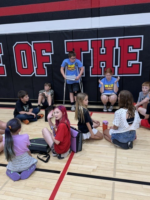 5th grade students participate in WEB groups