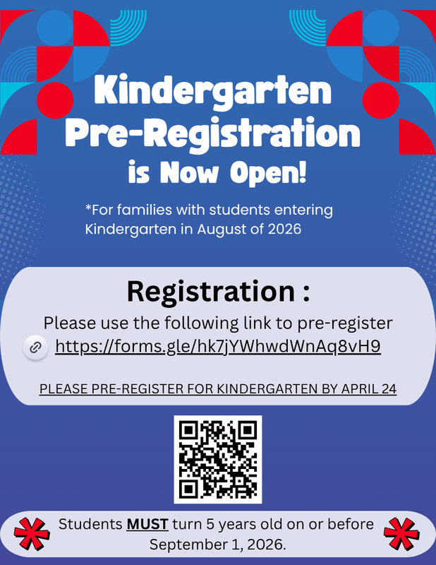 Kindergarten Pre-Registration 