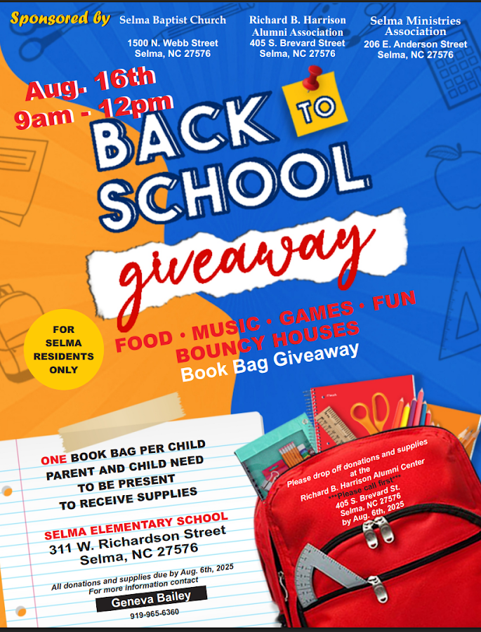 Back To School Giveaway for Selma Residents
