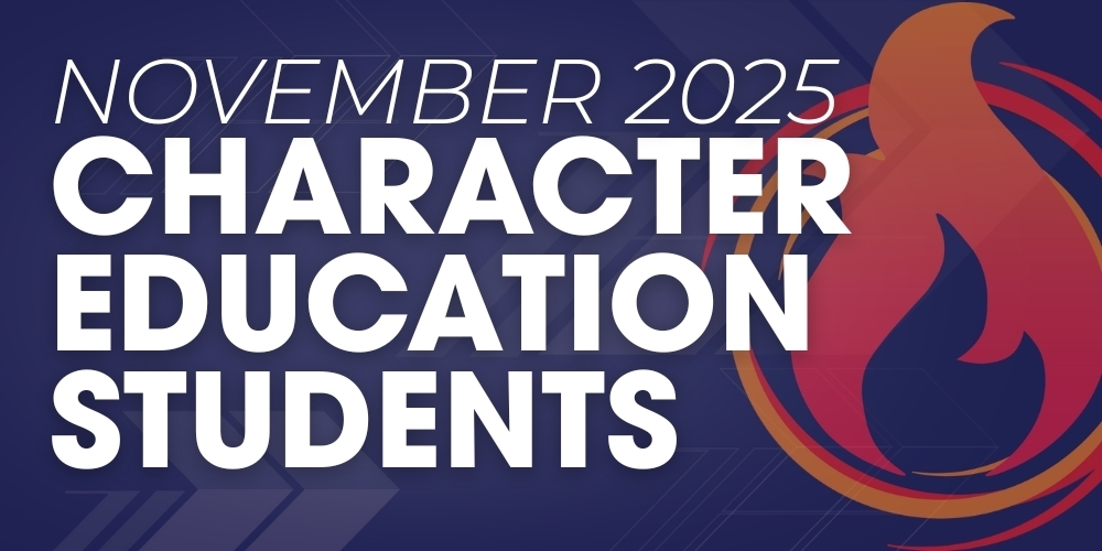 November Character Education Award recipients