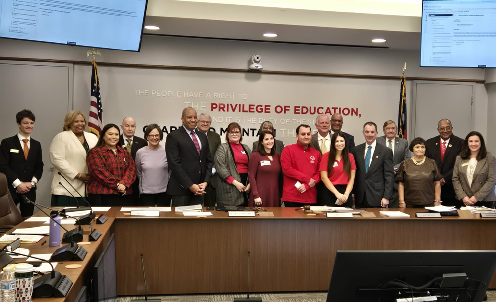 NC State Board of Education State Superintendent Keith Fishburne, CEO Special Olympics North Carolina Isabella Williams, Director Youth Initiatives Special Olympics North Carolina