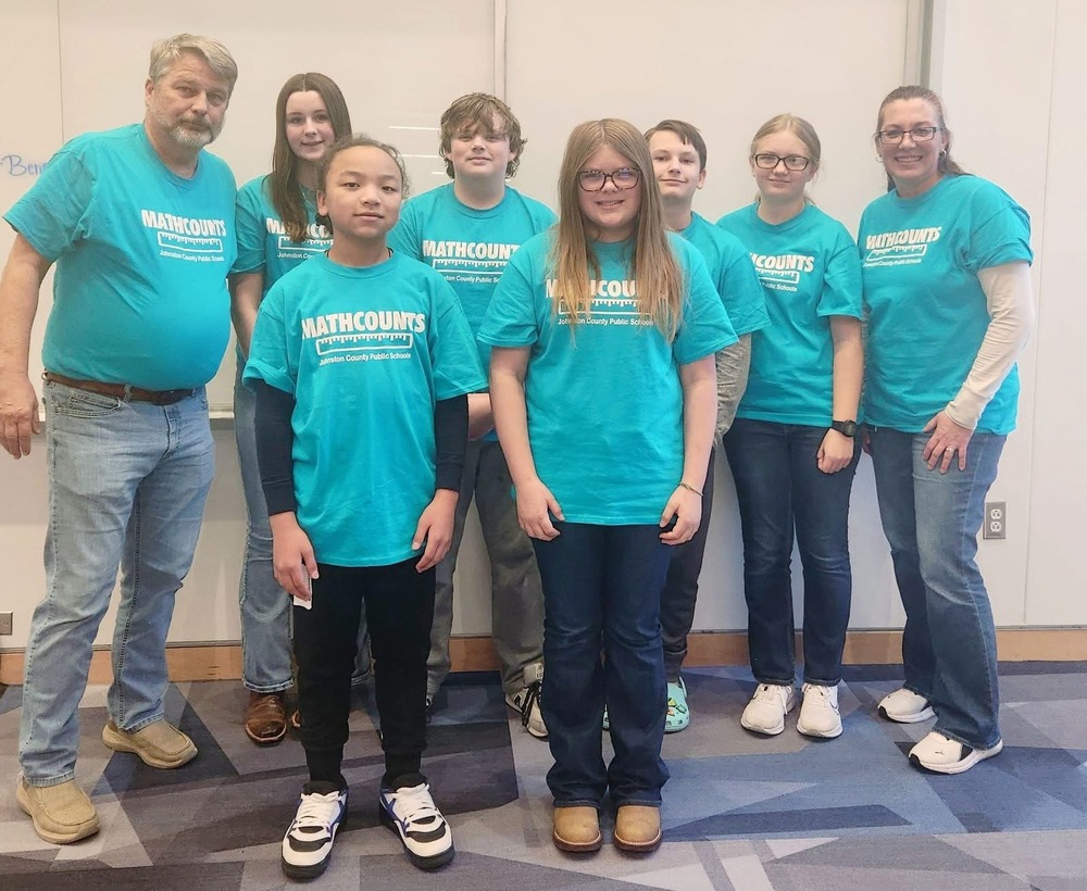 THe njms math counts team and coaches