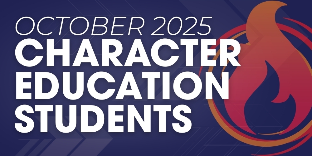 October Character Education Student graphic