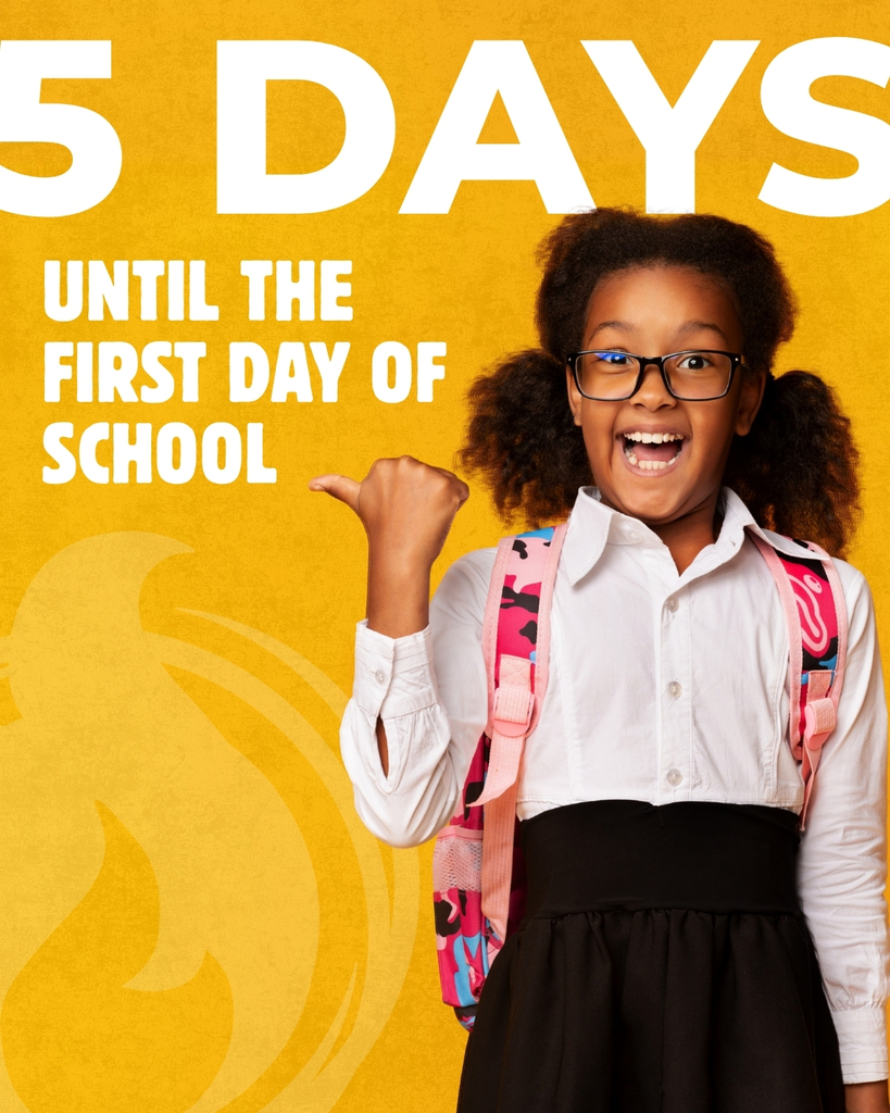 5 Days Until The First Day Of School