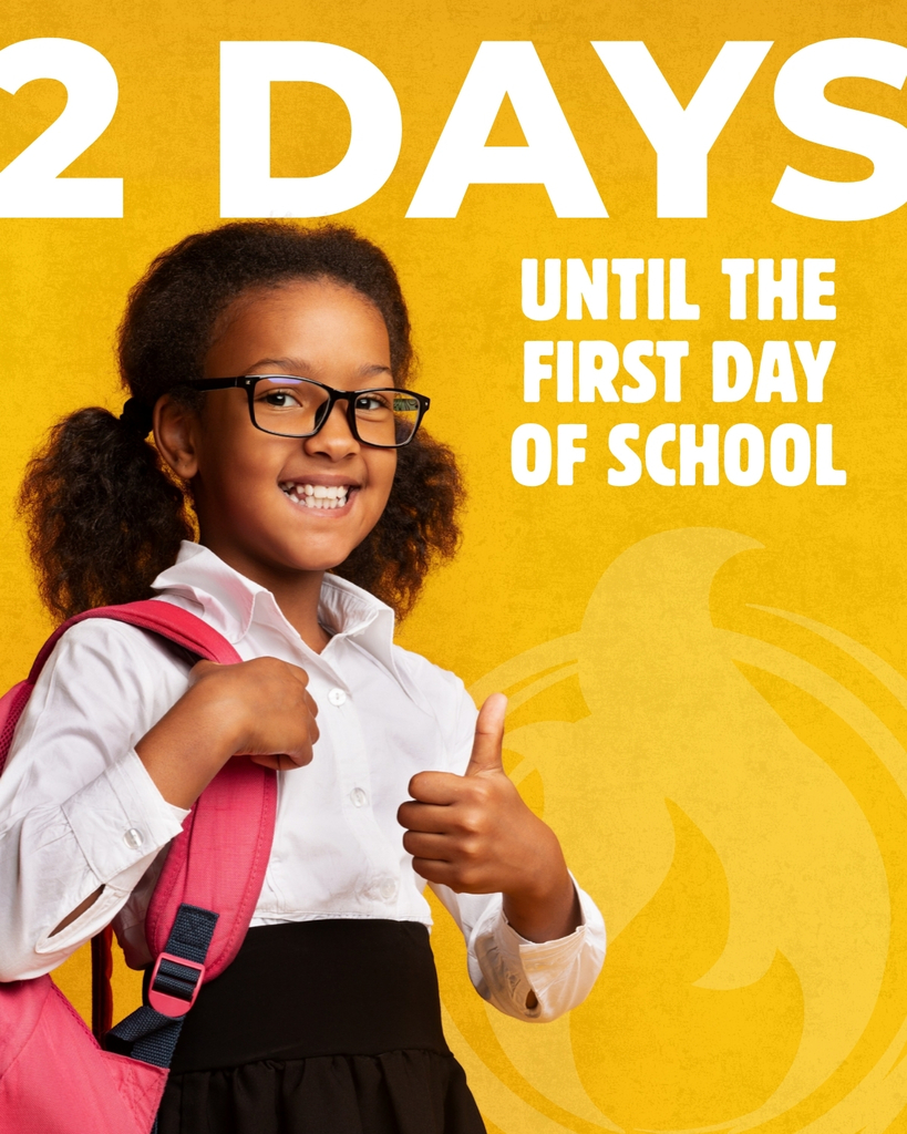 2 Days Until The First Day Of School